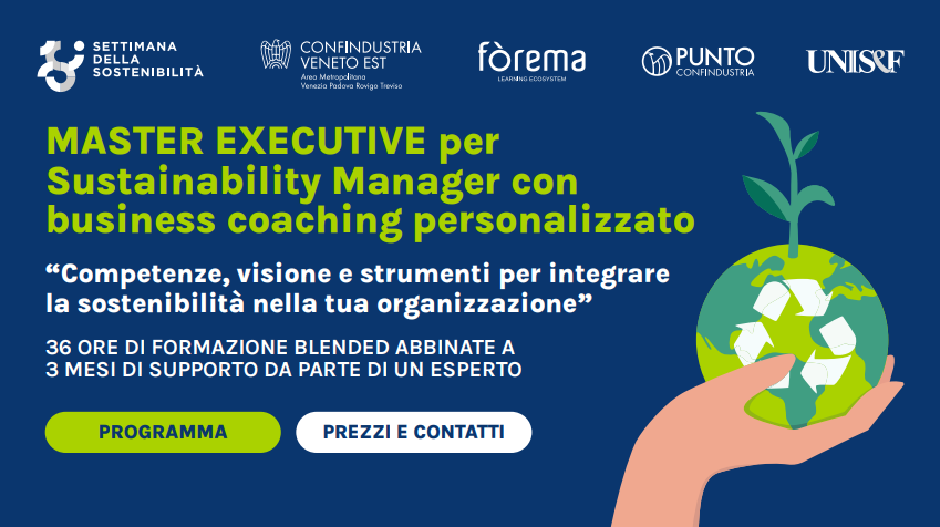 Master Executive per Sustainability Manager: competenze che creano impatto (e risultati)